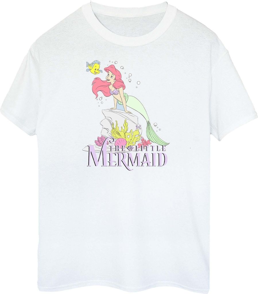 Disney - "The Little Mermaid Faded Nostalgia" T-Shirt für Damen BI51887 (L) (Weiß)