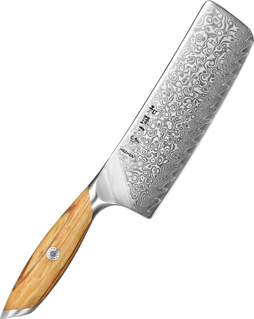 Hezhen - Damast Nakiri Messer - X01 Flaggschiff Serie