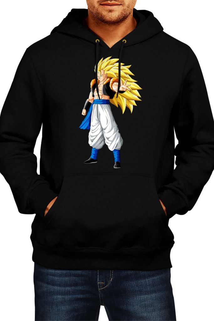 Herren Kapuzenpullover Japan Anime Manga Comics Dragon Anime Manga Ball Z 13, Man L / Schwarz