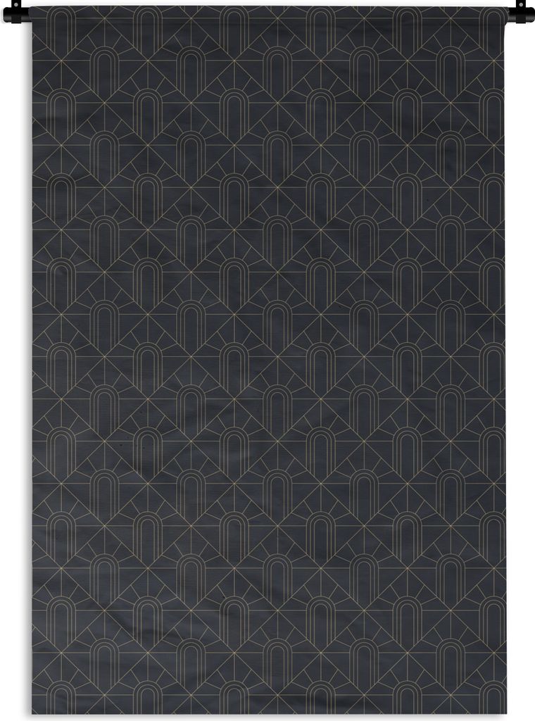 MuchoWow Wandteppich Wandbehang Geometrie - Art deco - Modernismus - Luxus 60x90 cm Tapisserie Dekoration Wandtuch - Foto-Teppich - Abwaschbar