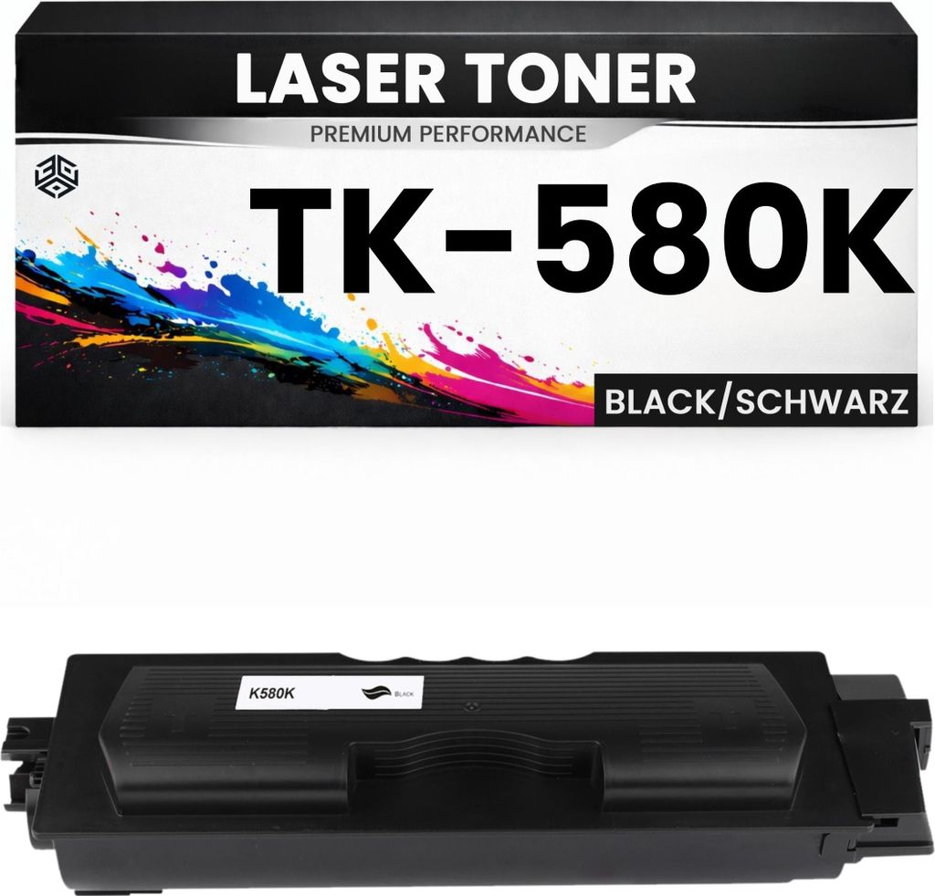 Toner TK-580K Schwarz hochwertige Kyocera alternative TK580K Premium & für Kyocera FS- P6021, Kyocera FS-C5150DN