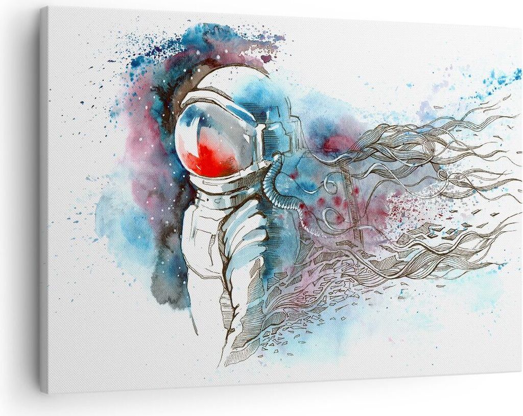 Bild auf Leinwand - Leinwandbild - Astronaut Universum Produktbild 