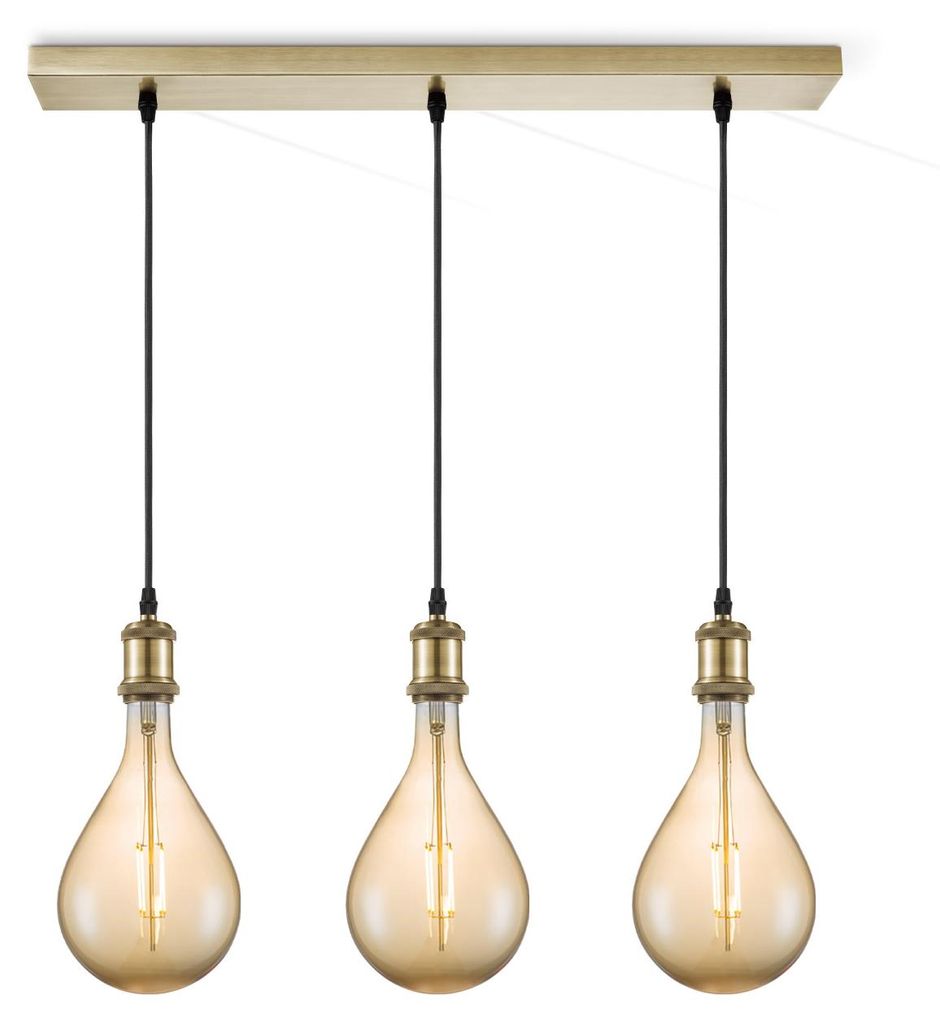 Home Sweet Home Hängeleuchte Vintage Pear LED 3L G160 dimmbar E27 amber