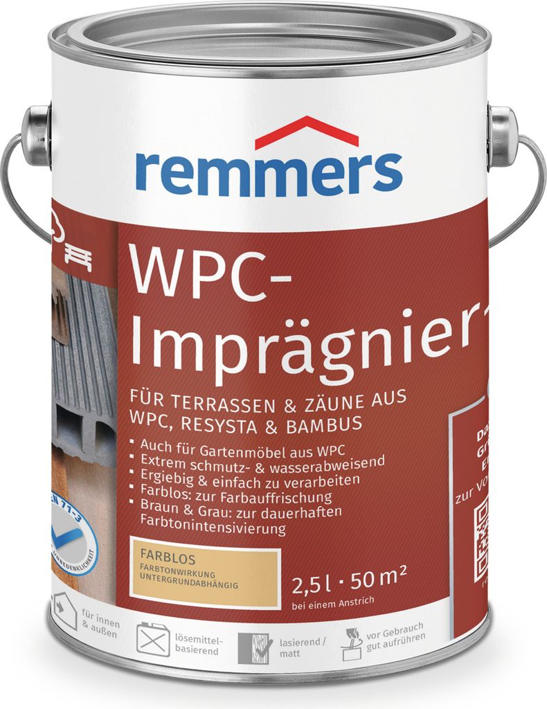 Remmers Imprägnier-Öl WPC 2087 Farblos 2,5 l Immagine del prodotto 