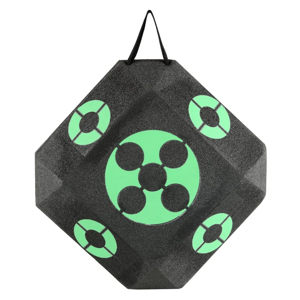 Cible de tir à l'arc Cube 38cm multi-faces robuste pour arc long noir - 9