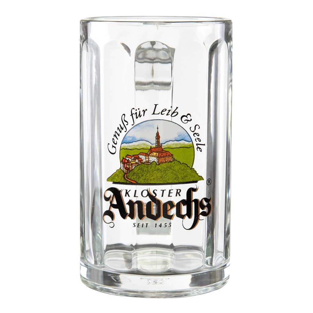 Kloster Andechs Krug | Motiv Klosterkircher Himmel Logo | Produktbild 