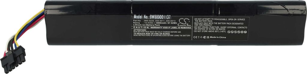 vhbw Akku kompatibel mit Neato Botvac D6, D6 945-0365, D6 905-0496, D5 D503 945-0240, D5 D502 905-0386 Saugroboter (6800 mAh, 14,4 V, Li-Ion)