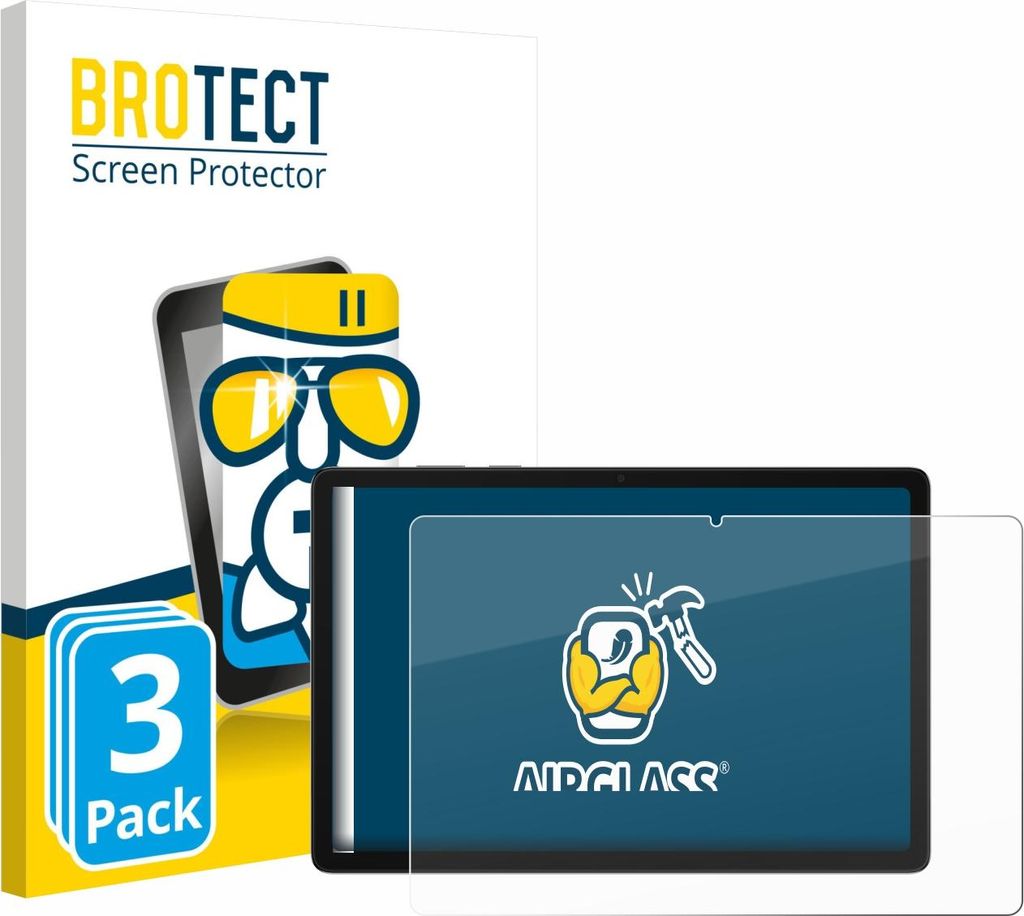 3x BROTECT Schutzglas für Samsung Galaxy Tab A11 Plus 5G 11" Schutzfolie Panzer Folie Glas Display Schutz klar