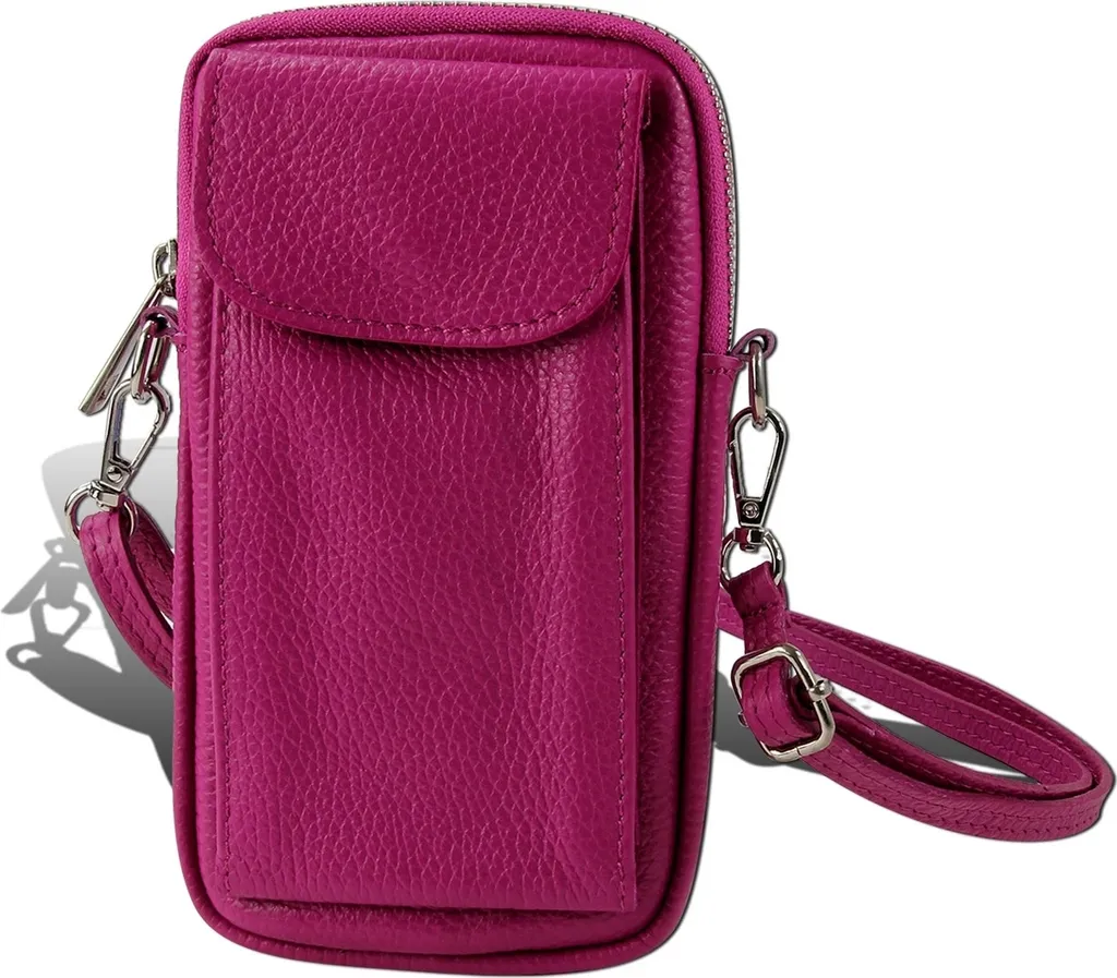 Sac en cuir rose Toscanto D2OTT827SP avec finitions artisanales