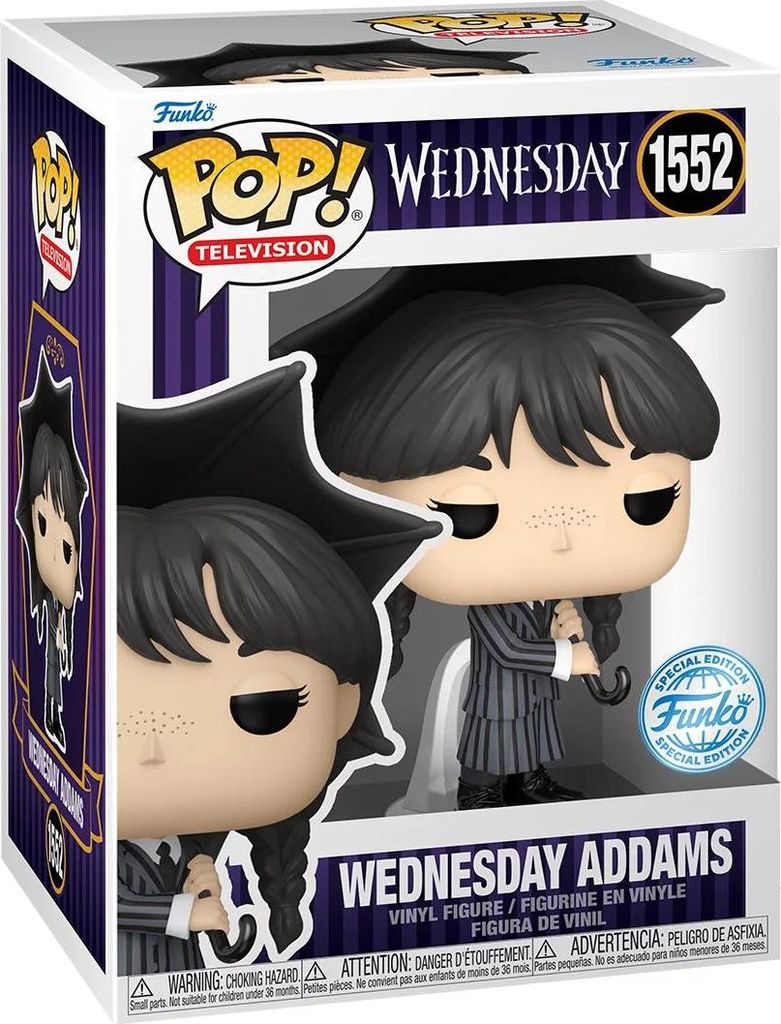 Statuetta Funko POP Wednesday 1552 Wednesday Addams  Immagine del prodotto 