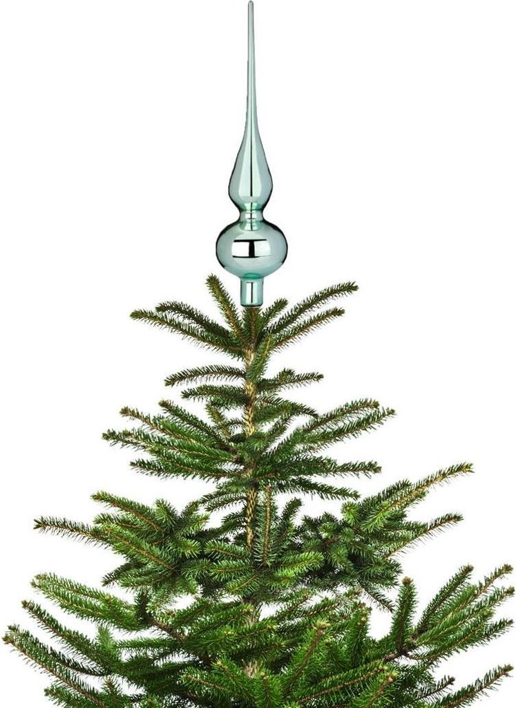Christbaumspitze 26cm Winter Jade mineralgrün glanz