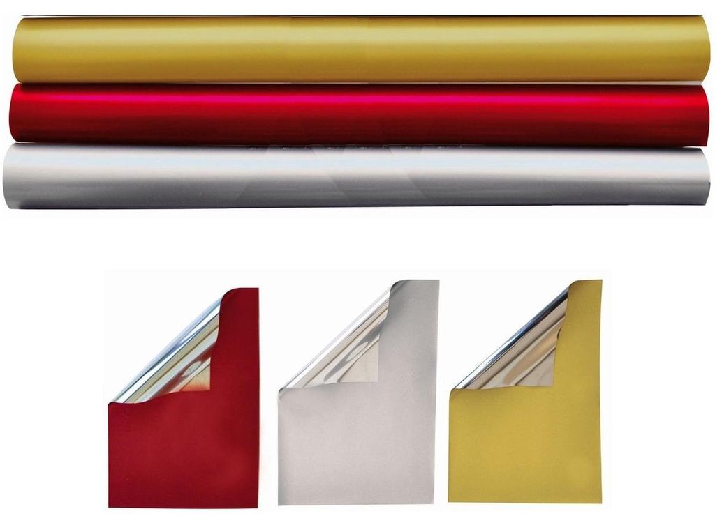 Metallic-Geschenkpapier – s Geschenkpapier – 200 x 70 cm – 6 Rollen
