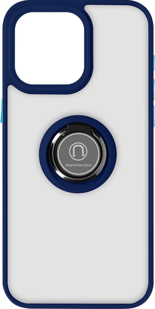 Hybrid Handyhülle mit Ring-Halterung Apple iPhone 15 Pro Max – Dunkelblau