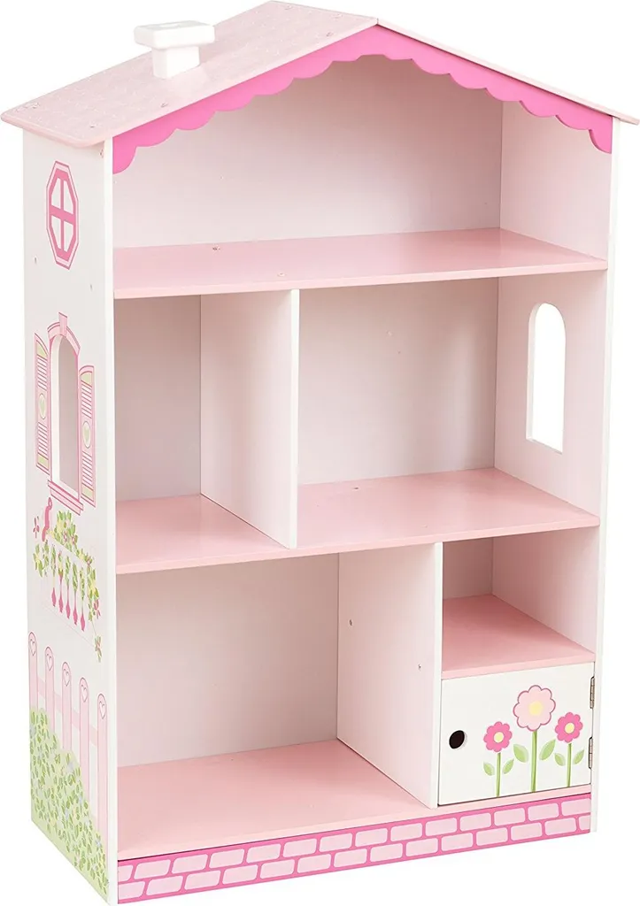 Étagère de Rangement Maison de Poupées pour Chambre d'Enfant en Bois