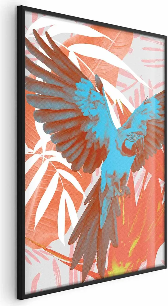 Poster Ali Esotiche 40x60 cm con Cornice Nera Moderna | Home Decor