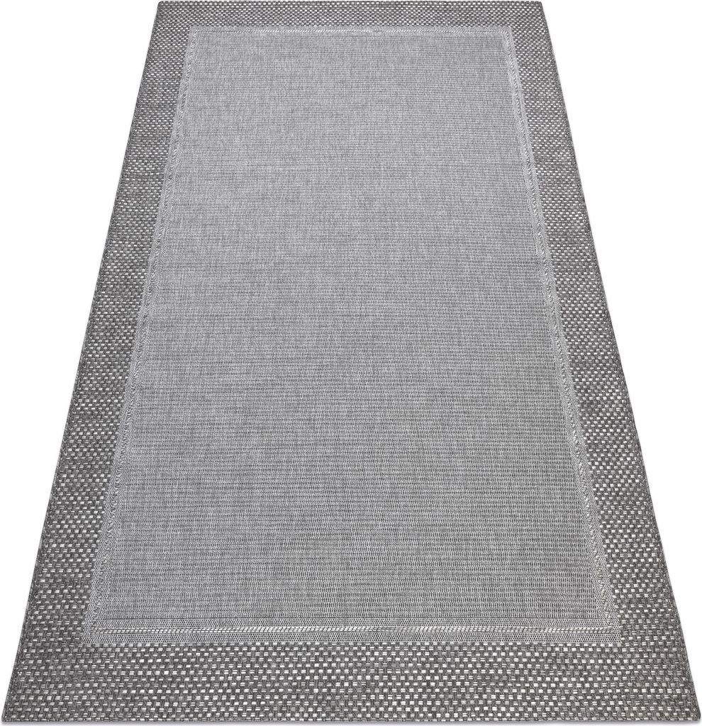 Teppich SISAL BOHO 46201575 Rahmen grau Grau 80x150 cm