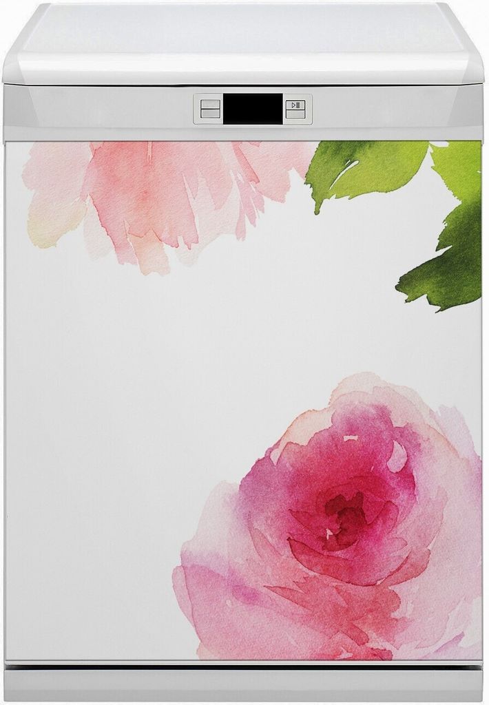 Magnete Küche Magnetmatte Magnet für Spülmaschine Abwaschbar Nachbildung 60x80 cm - Frühlingsblumen