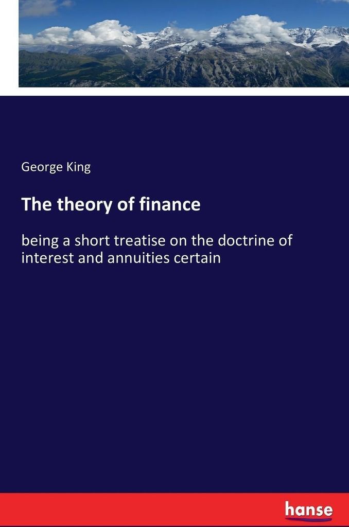 The theory of finance
