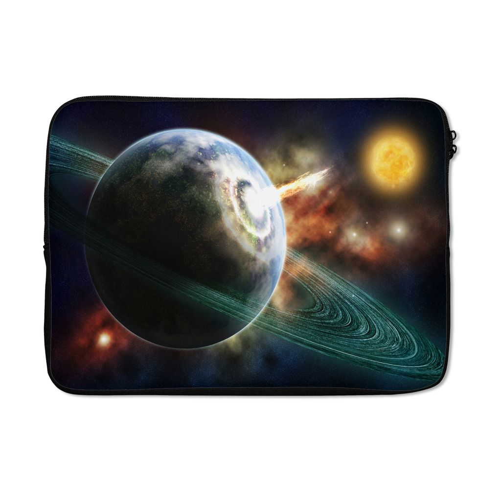 MuchoWow Laptop Hülle 14 ZollMeteoriteneinschläge Laptoptasche - Laptoptasche - Stoßsicher - Schutzhaube