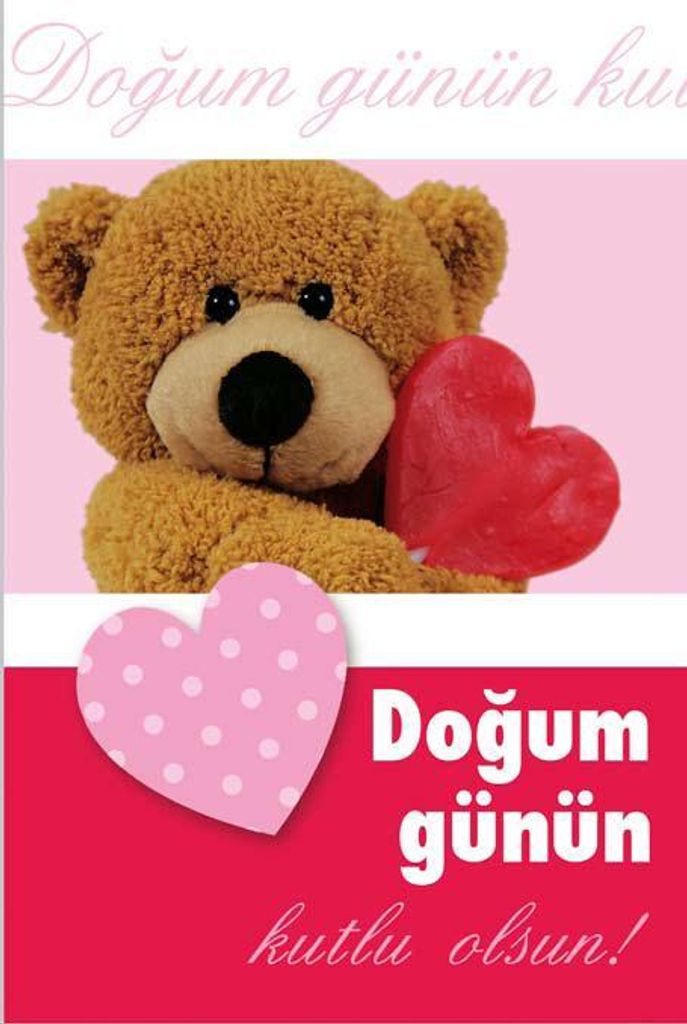 Dogum gÃ1/4nÃ1/4n kutlu olsun - Anlass: \Geburtstag\" pink - Format: 11,5 x
