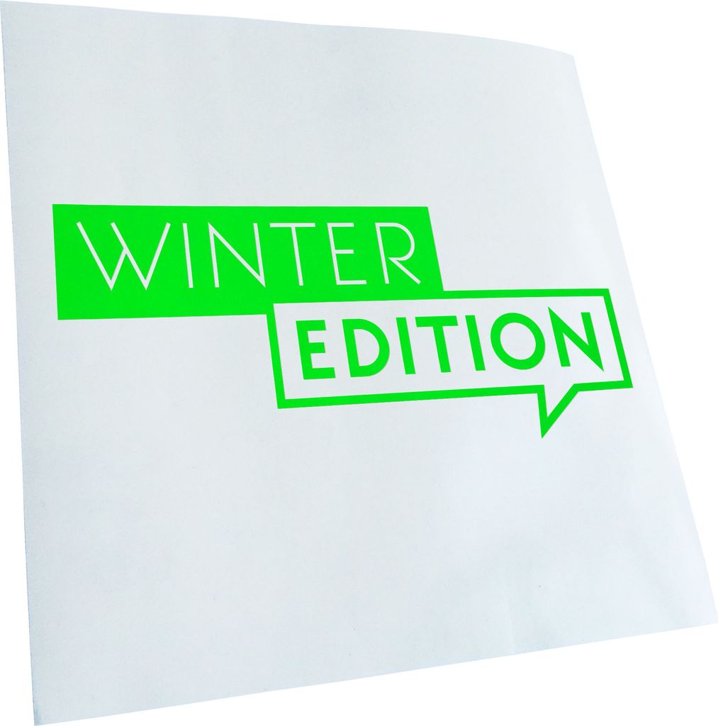Kiwistar - Autoaufkleber - Winter Edition - Lindgrün - 20x9cm - Aufkleber für Auto, Laptop, Fahrrad, LKW, Motorrad mehrfarbig JDM Decal Racing
