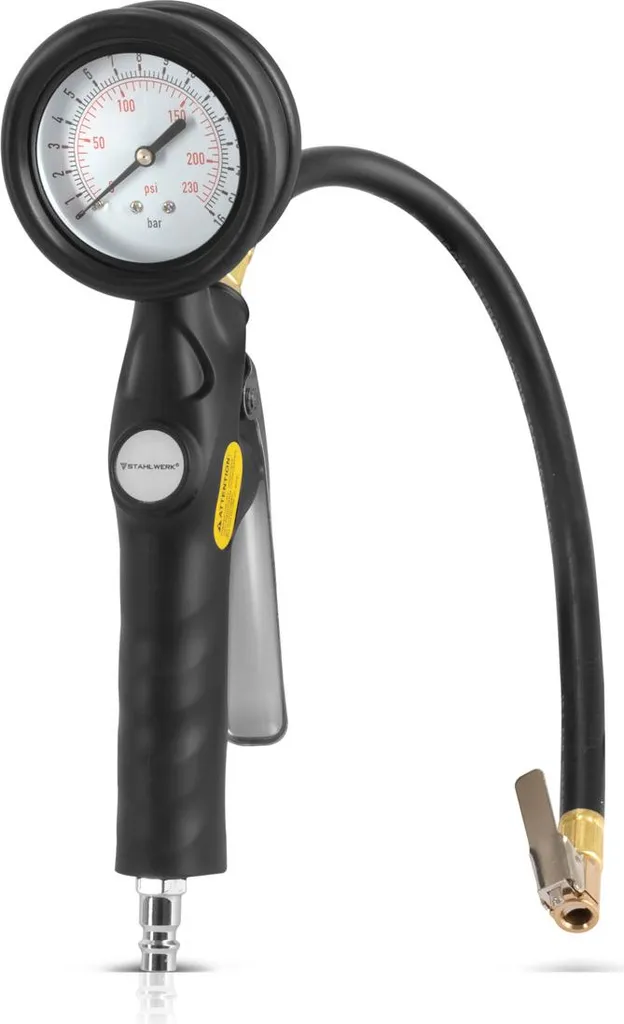Gonfleur de pneus pneumatique 230 PSI avec manomètre antichoc robuste