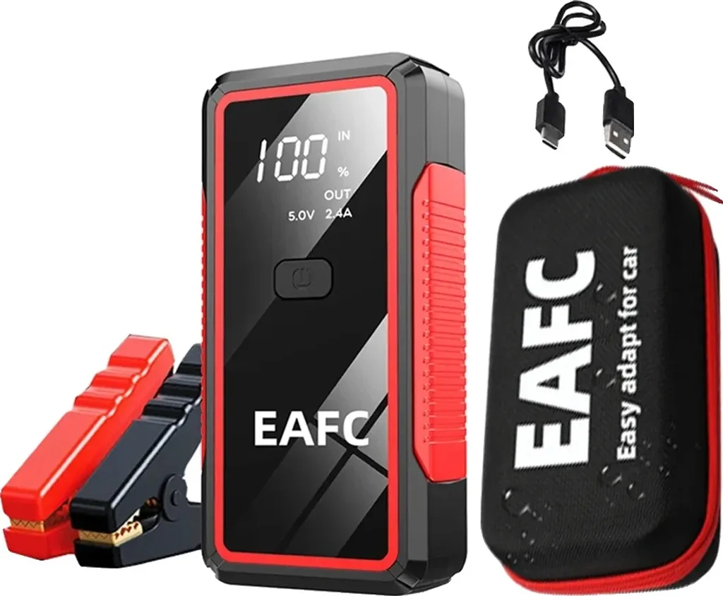 Booster Auto 2000A per Viaggi e Camping - USB e Scatola Rigida