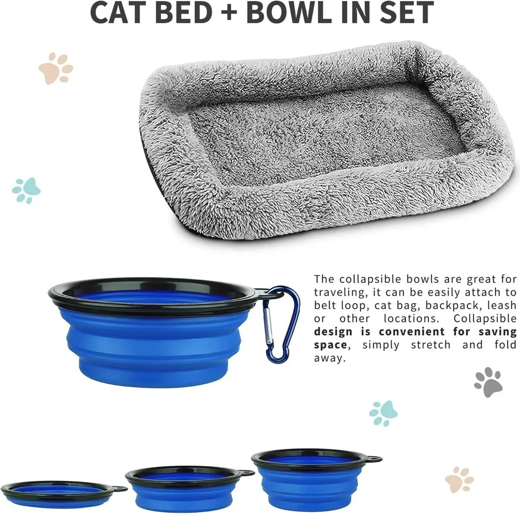 Borsa a Tracolla Nera per Cani e Gatti - Design Elegante e Funzionale - 4