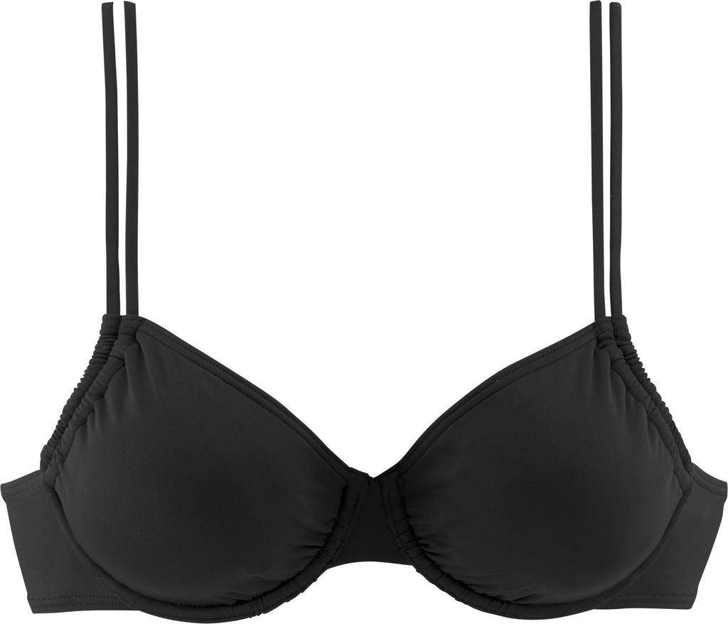 LASCANA Bügel-Bikini-Top schwarz Größe 36 Cup D