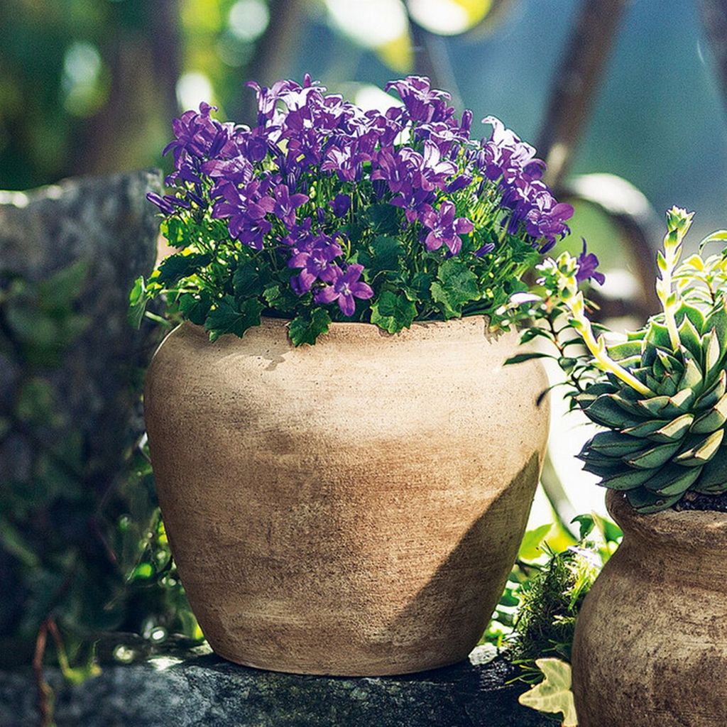 Pflanztopf 'Terra', antikes Finish, Blumen, Pflanzen, Balkon,Terracotta