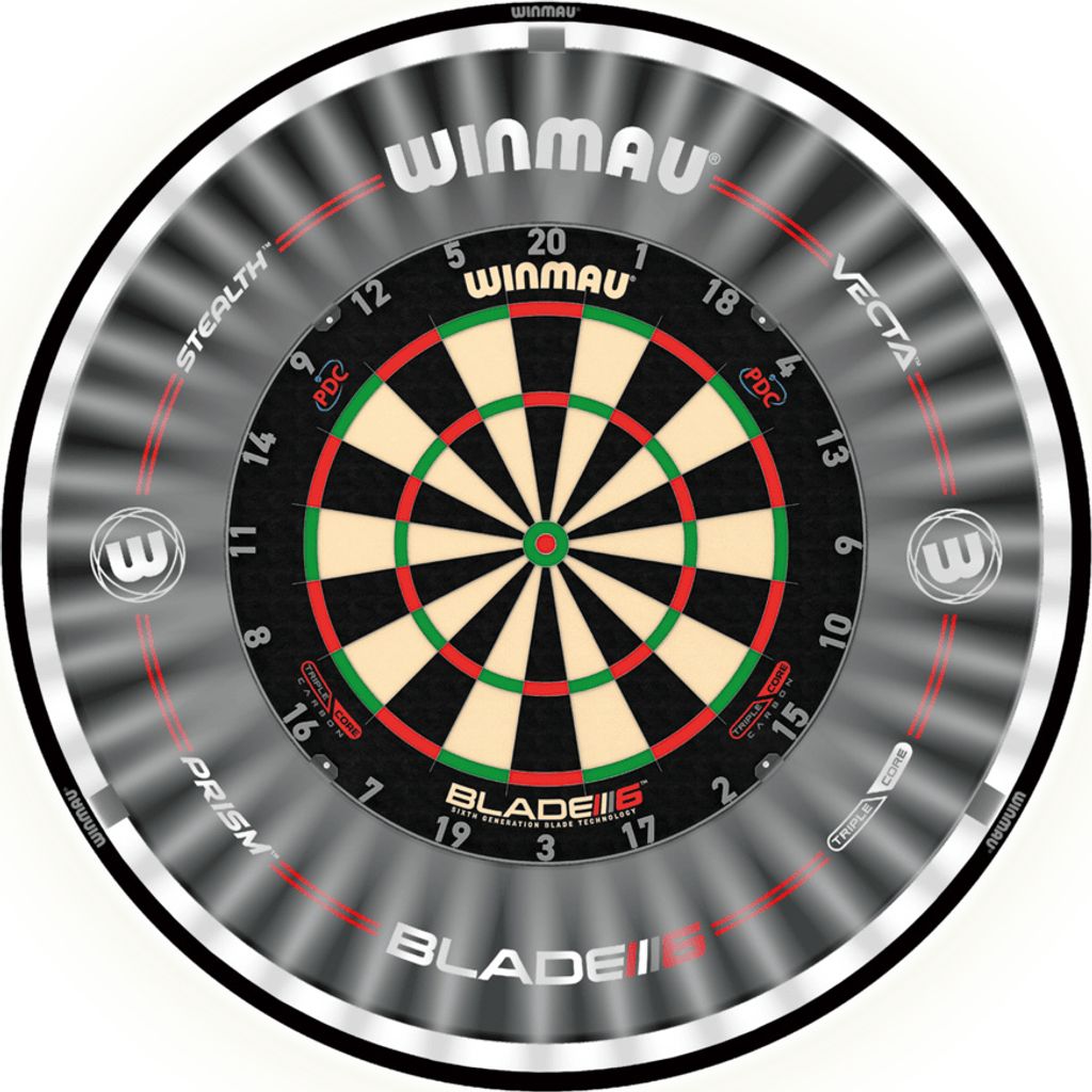 Winmau Blade 6 Triple Core + Winmau Plasma - Dartset