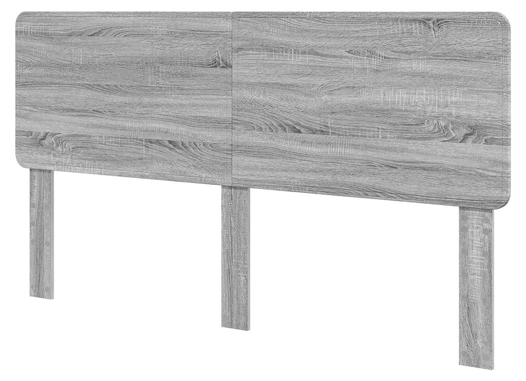Kopfteil Graues Sonoma 180 cm aus Holzwerkstoff, modernes rechteckiges Kopfteil, langlebige Schlafzimmermöbel, eleganter Akzent, minimalistisches ...