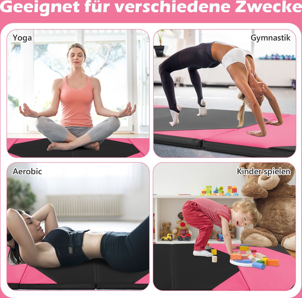 Skládací měkká podložka COSTWAY, 300 x 120 cm, přenosná Obrázek produktu 2