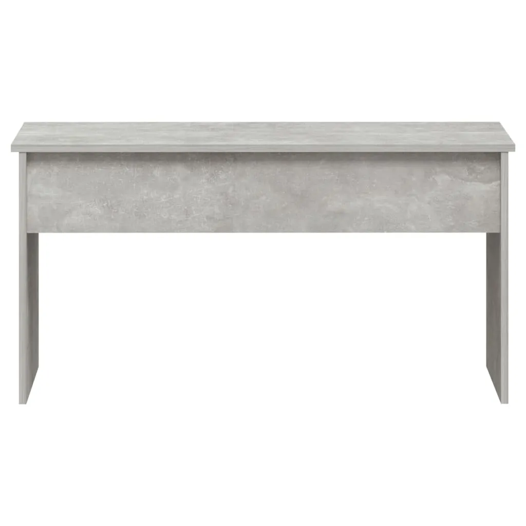 Table basse rectangulaire effet béton gris 102x50cm pour apéritif - 5