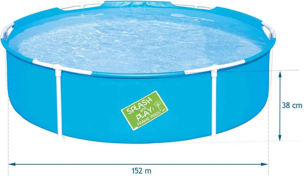 Piscine Enfant 152 cm Bestway My First Frame Pool à Structure Acier - 14