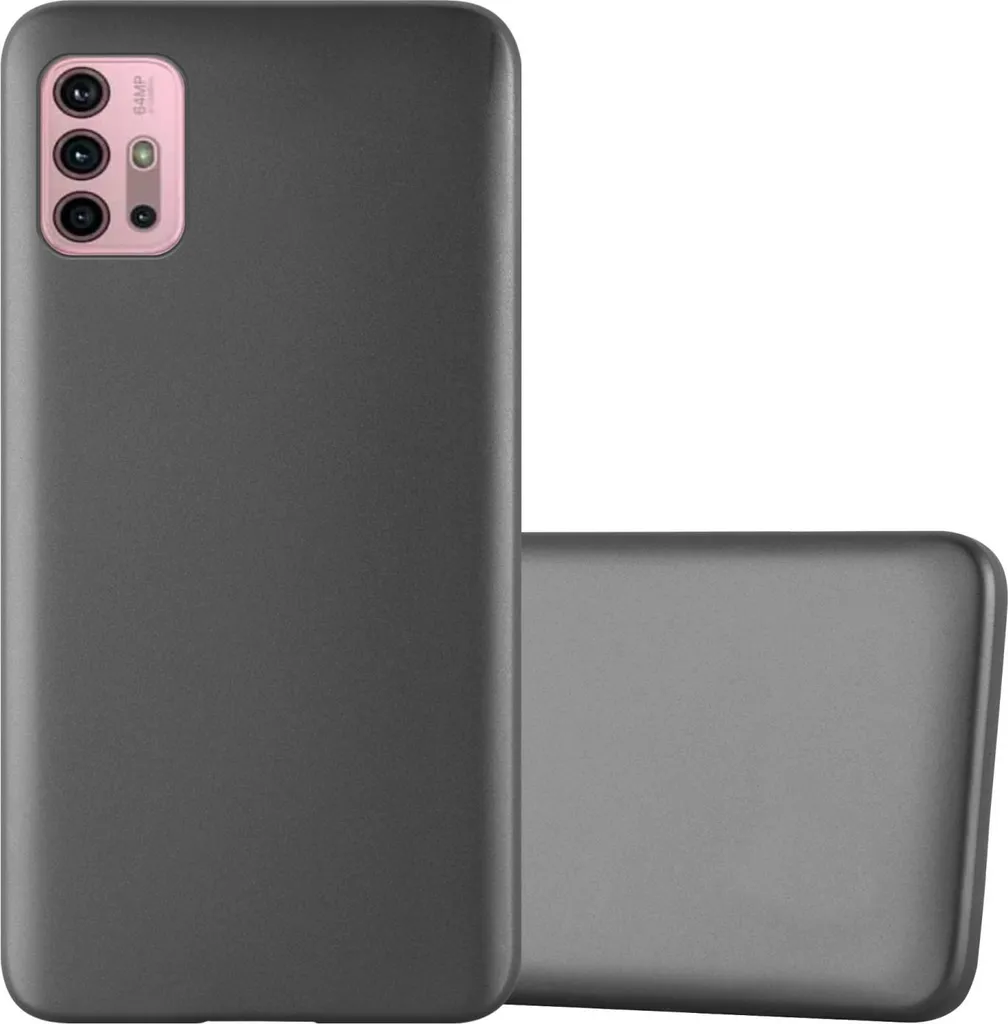 Cadorabo Custodia Motorola G10 G30 Grigio TPU Silicone Anti-shock