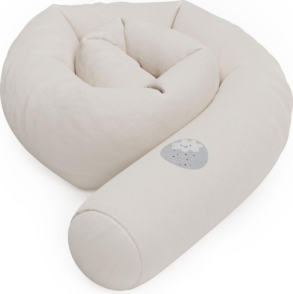 Nestchenschlange Cozy "Little Cloud, Sand" 190 cm Bettschlange