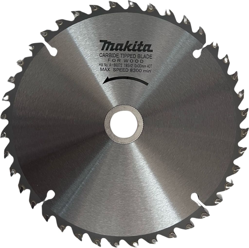 Makita A-86072 TCT-Kreissägeblatt 185 x 2 x 20 mm, 40 Zähne, 25°