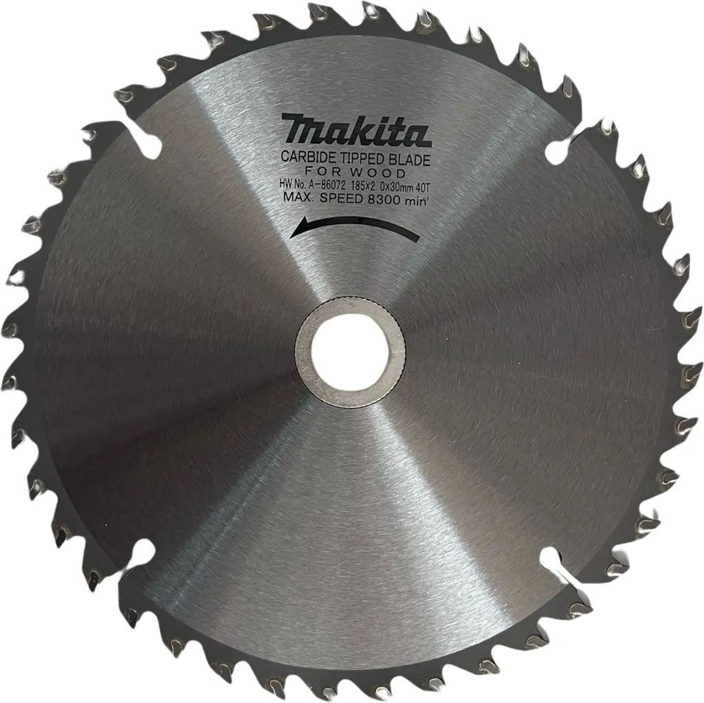 Lame Scie Circulaire 185mm Makita pour Coupes Droites et Nettes Bois