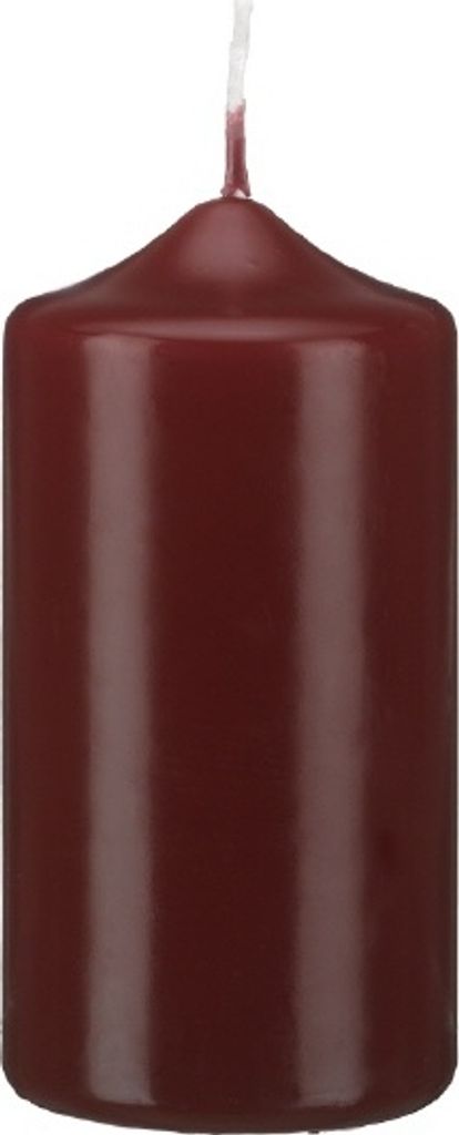 4er Adventskerzen Set, Adventskranzkerzen Bordeaux 100 x Ø 80 mm, RAL Qualitätskerzen tropf und rußfrei