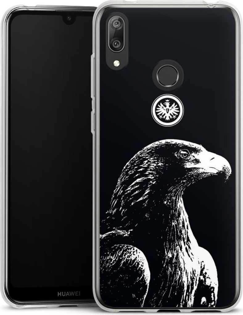 DeinDesign Handyhülle für Huawei Y7 (2019) Silikon Hülle Case Smartphone Schutzhülle Eintracht Frankfurt Offizielles Lizenzprodukt Attila