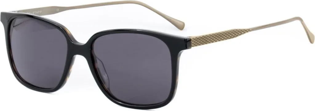 Lunettes de soleil Belstaff S025 - Monture Aviateur Luxe en Métal Noir