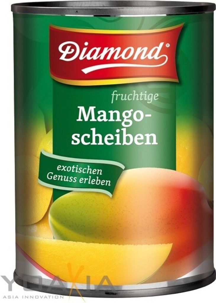 12er Pack - DIAMOND Mangofrüchte in Scheiben (12x 425g / Produktbild 