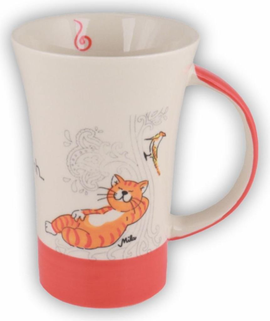 Mila Keramik-Becher Coffee-Pot Oommh Katze Take your Time