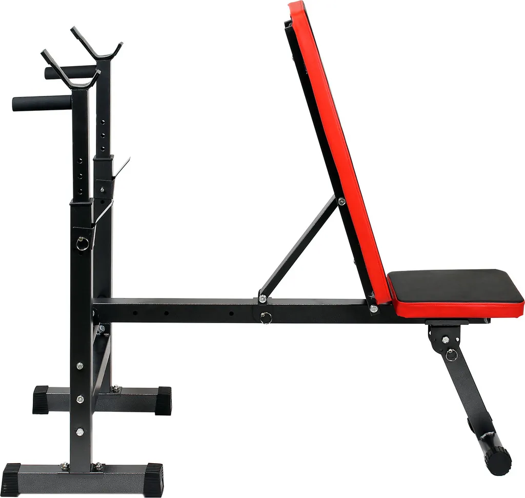 Banc de musculation robuste 230kg pliable avec support haltères 2en1