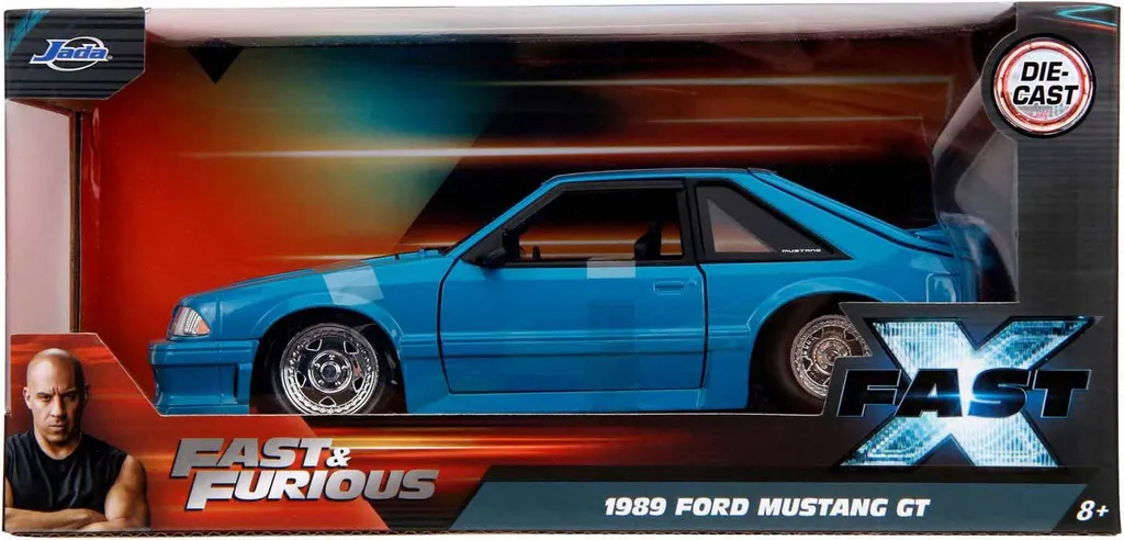 Jada Fast & Furious Ford Mustang GT 1989 1:24 - Modèle 34922 Métal