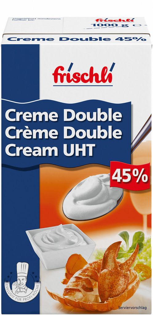 Frischli Creme Double 45% Krémová smotana pre maximálnu Obrázok produktu 