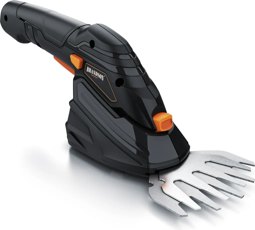 Cesoie a Batteria Brandson Nere: Asta Telescopica e Ruote per Giardino