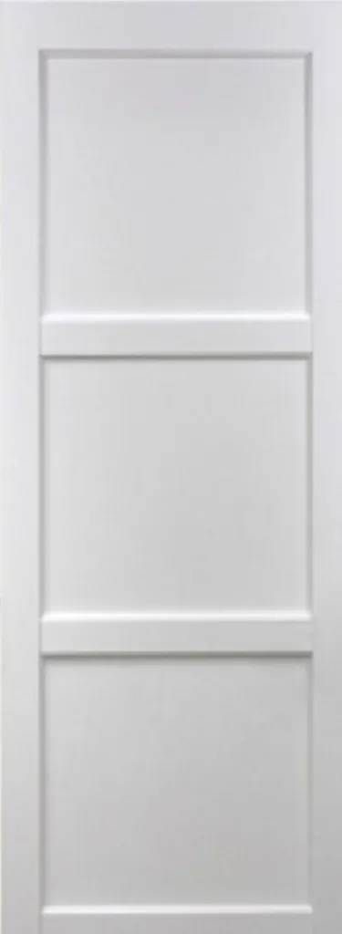 Porte Coulissante Gain de Place Korya Blanc H204 L73 avec Kit Coquilles