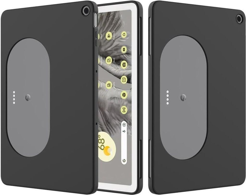 Conie Tablet Silikon Cover für Google Pixel Tablet 11.0 TPU Case Schutz Hülle Tasche in Schwarz matt